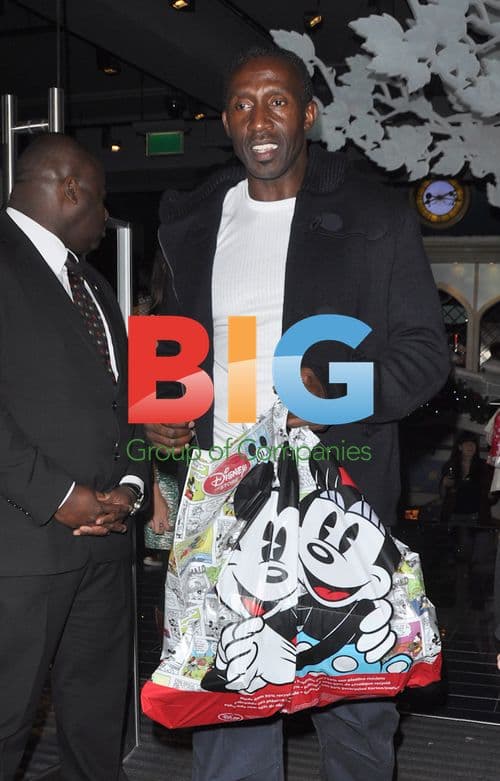 Celebrities leave Disney store London