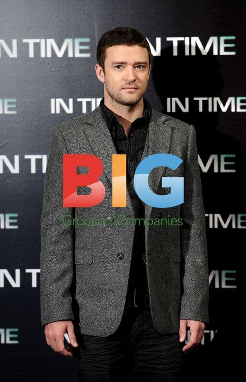 Justin Timberlake and Amanda Seyfried at 'In Time' Photocall