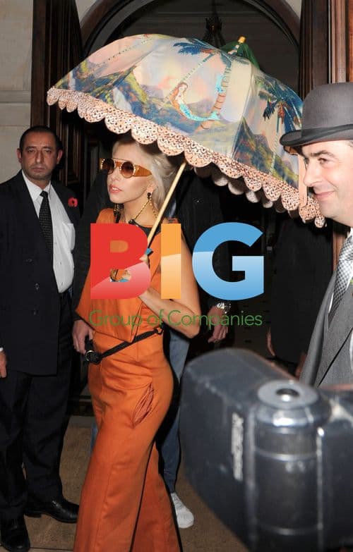 Lady Gaga Leaves London Hotel