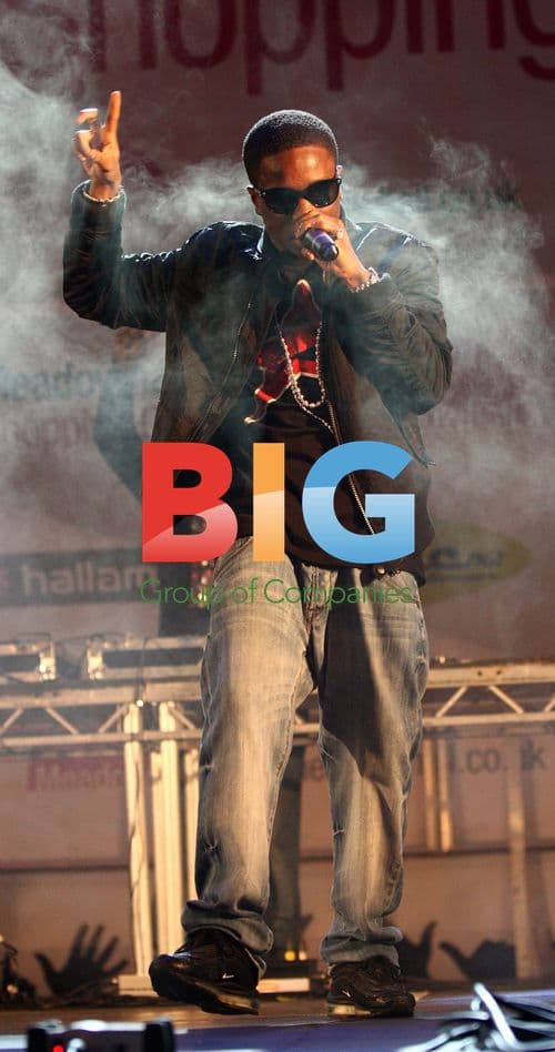 Tinchy Stryder Performs at Meadowhall Christmas Lights