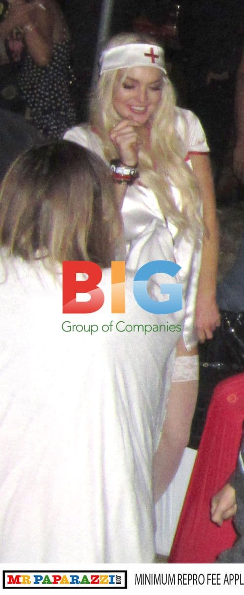 Lindsay Lohan at Halloween Party