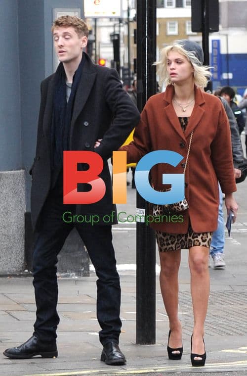 Pixie Geldof and boyfriend George Barnett out in Soho