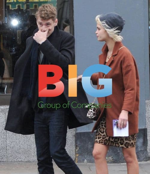 Pixie Geldof and Boyfriend in Soho