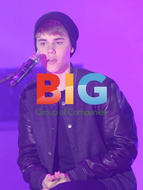 Justin Bieber at Christmas Lights Switch-On