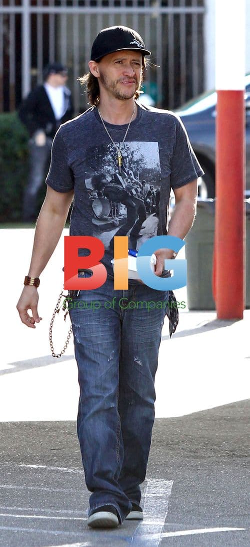 Slash and Clifton Collins Jr. at Lunch