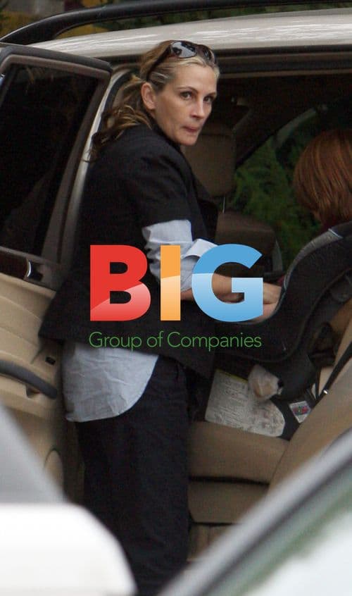 Julia Roberts loading her twins