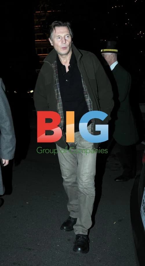 Liam Neeson Leaves Scotts in London