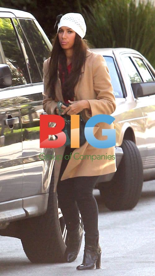 Leona Lewis Arrives at Sunset Marquis Hotel