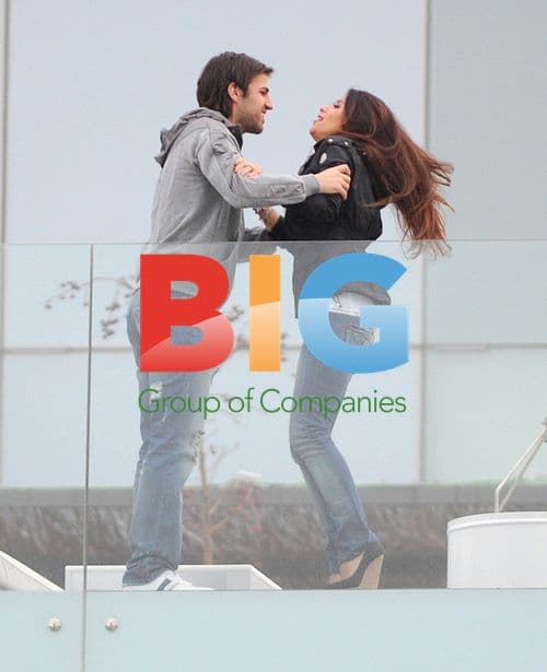 Cesc Fabregas and Daniela Semaan in Barcelona