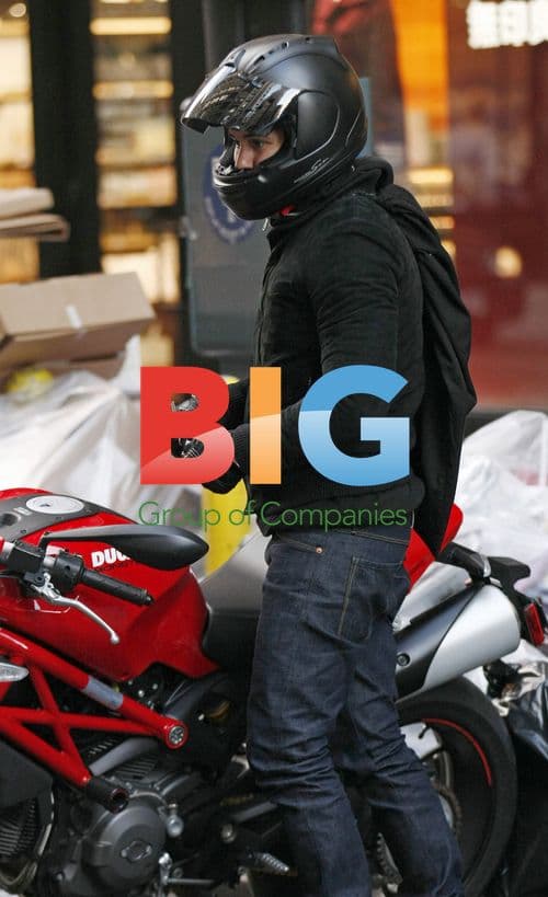 Orlando Bloom Rides Motorbike in NYC