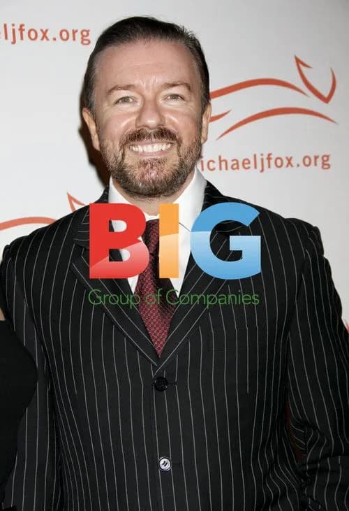 Ricky Gervais Arrives at Parkinson's Benefit