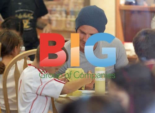 David Beckham Paints with Sons