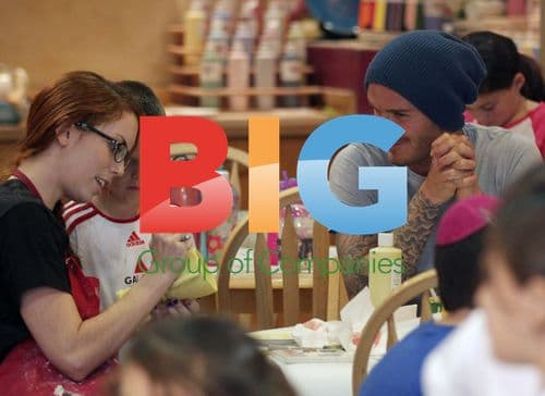 David Beckham Paints with Sons