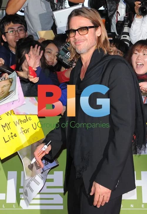 Brad Pitt Attends 'Moneyball' Premiere in Seoul