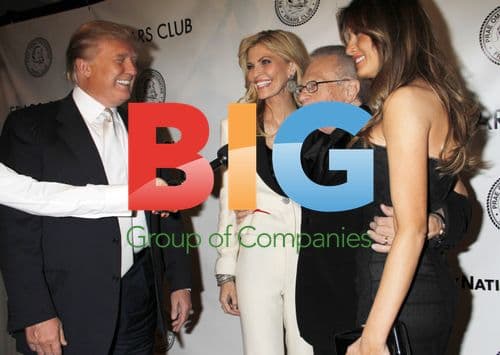 Donald Trump, Melania, Larry King at Friars Club Gala