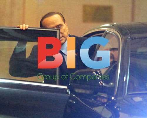 Silvio Berlusconi and Gianni Letta Leaving Palazzo Chigi