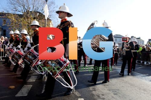 Prince Philip Salutes Returning Royal Marines