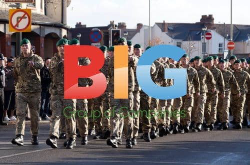 Prince Philip Welcomes Royal Marines