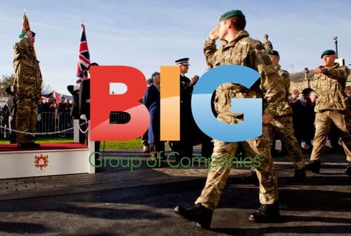 Prince Philip Salutes Troops in Barnstaple