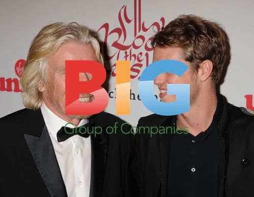 Sir Richard Branson and son at Virgin Unite event