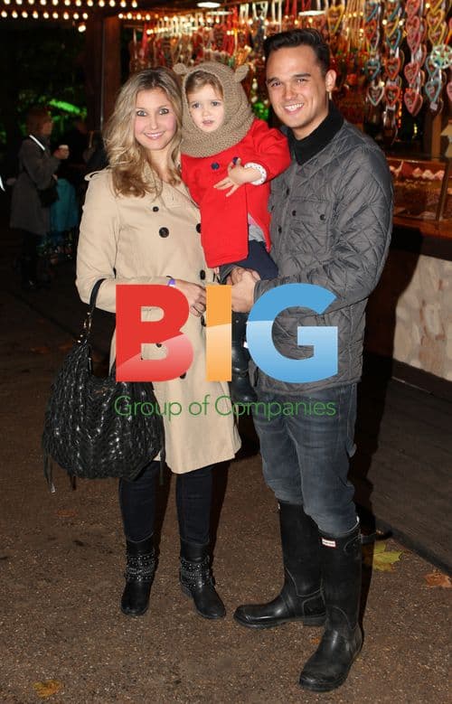 Gareth Gates Family at Winter Wonderland