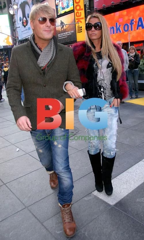 Katie Price and Gary Cockerill in Times Square