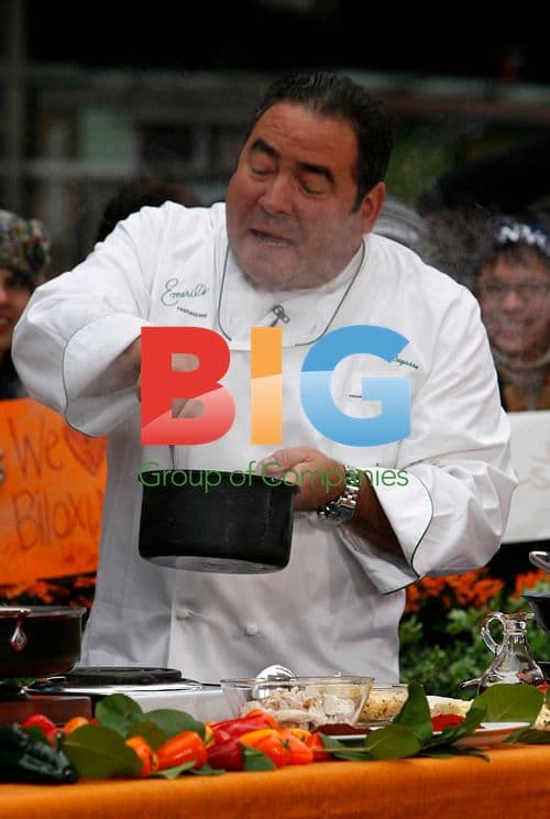 Emeril Lagasse cooks in Times Square