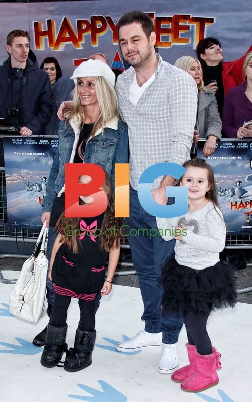 Danny Dyer and family at 'Happy Feet Two' premiere