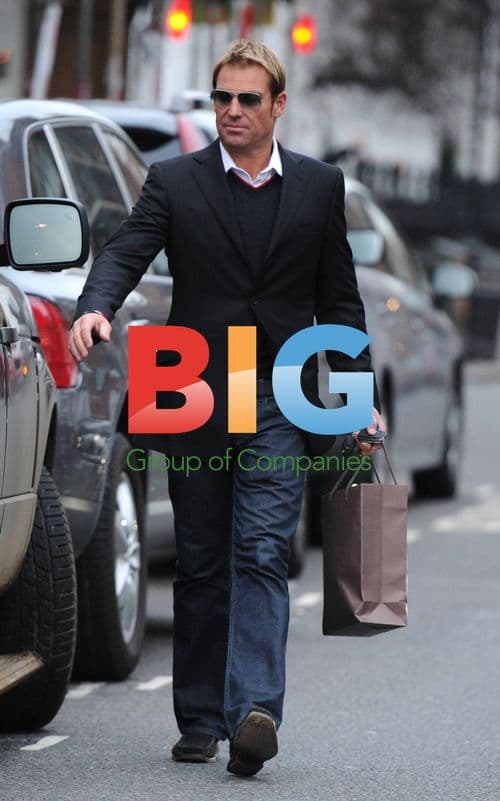 Elizabeth Hurley and Shane Warne Lunch in London