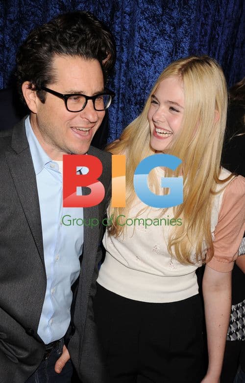 Elle Fanning and JJ Abrams at 'Super 8' release party