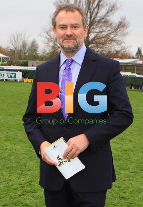 Hugh Bonneville at Hennessy Gold Cup Race