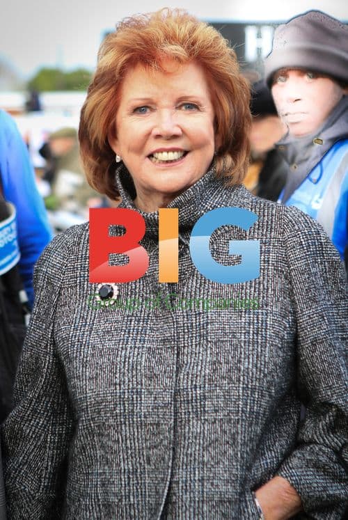 Cilla Black at Hennessy Gold Cup Race