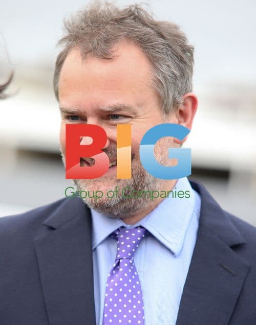 Hugh Bonneville at Hennessy Gold Cup Race