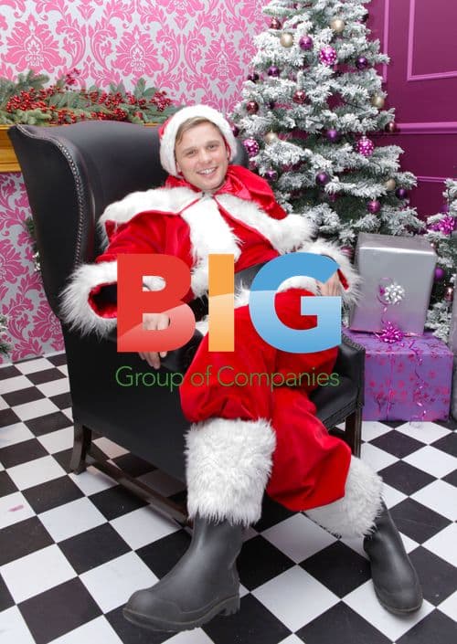 Jeff Brazier Dons Santa Costume for Argos