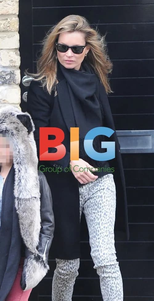 Kate Moss with Daughters in London