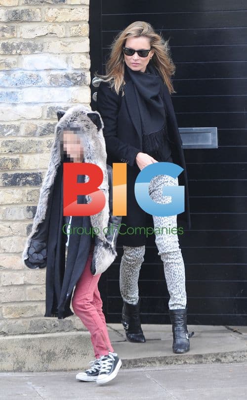 Kate Moss Out With Daughters in London