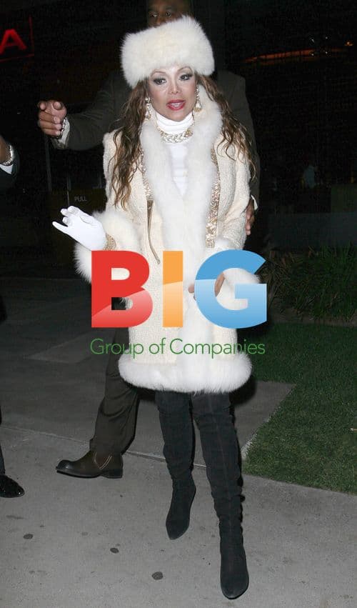 La Toya Jackson Leaving Boa Steakhouse