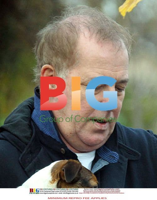 Michael Barrymore Walking Dog in London
