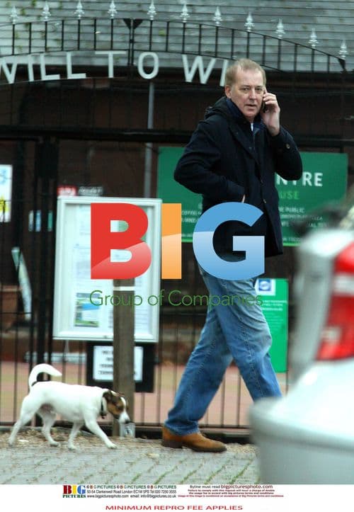 Michael Barrymore walks dog in London