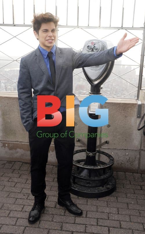 Jake T. Austin at Empire State Building
