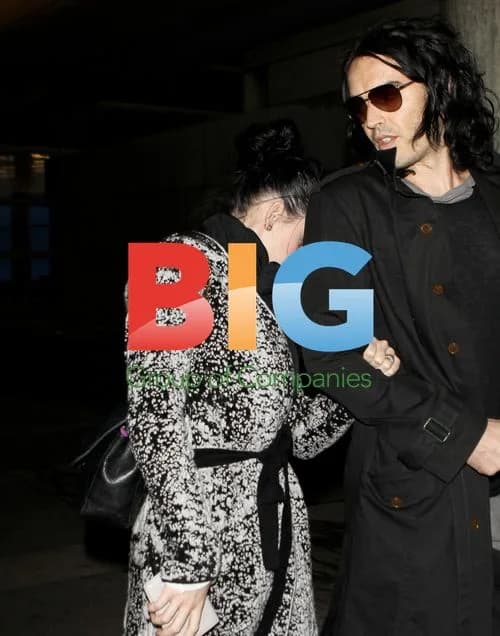 Katy Perry and Russell Brand at LAX