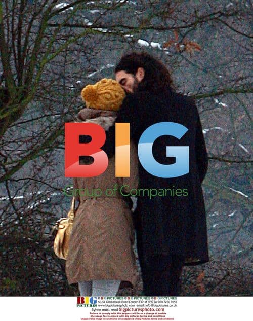 Katy Perry and Russell Brand Sledding in London