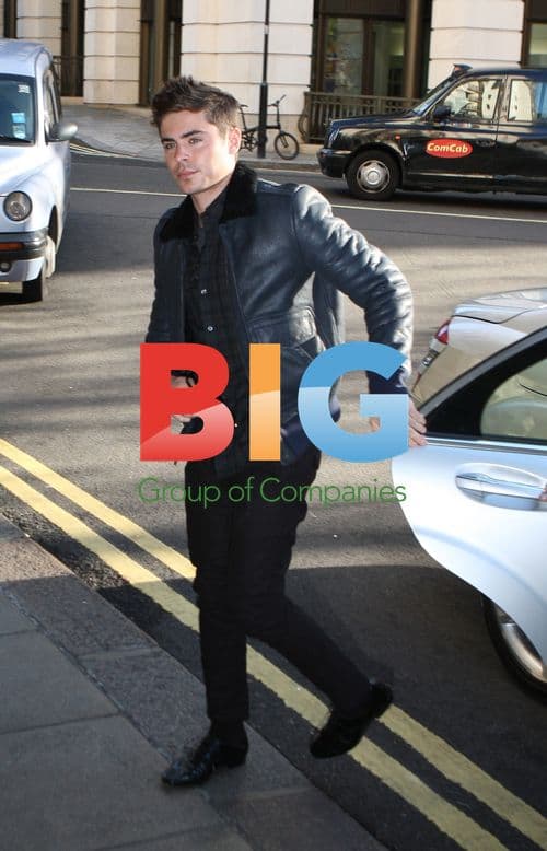 Zac Efron Leaving Radio One Studios