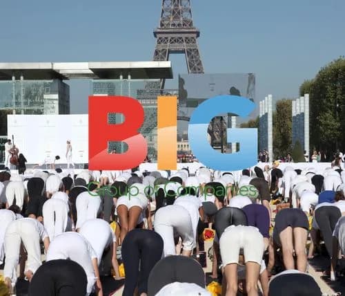 Yoga Session Near Eiffel Tower