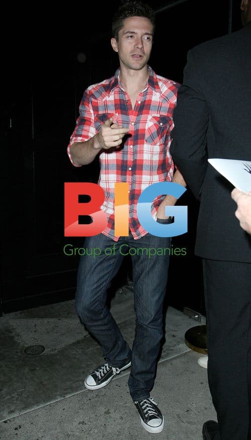 Topher Grace Spotted Leaving Nightclub