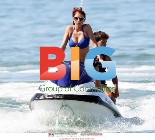 Amy Childs Jet Skis in Portugal