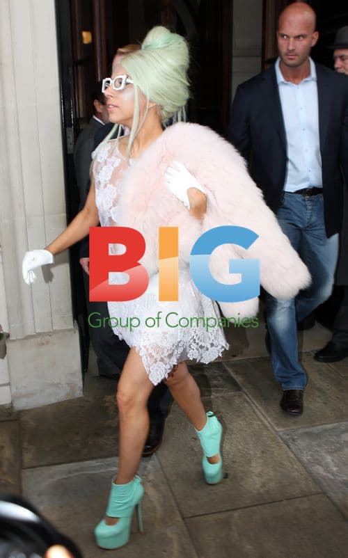 Lady Gaga Leaving London Hotel