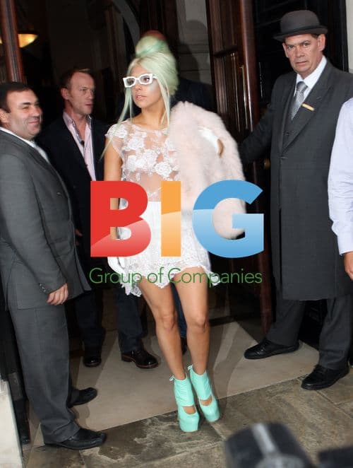 Lady Gaga Leaves London Hotel