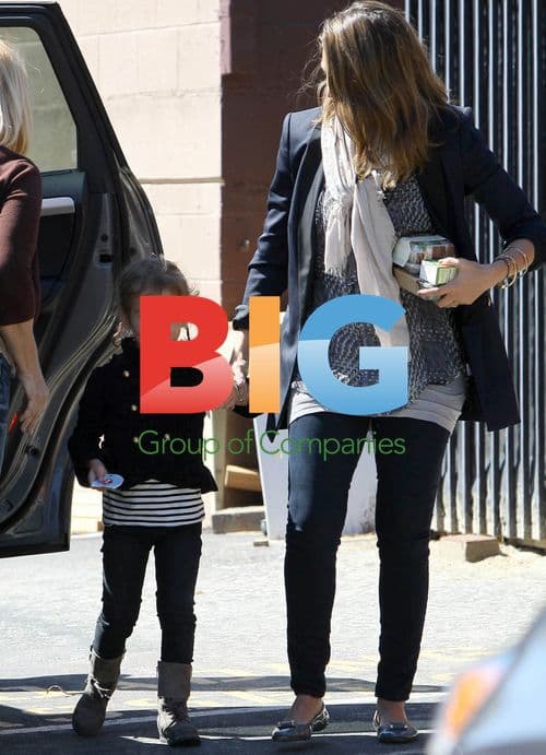 Jessica Alba Out with Daughters in LA