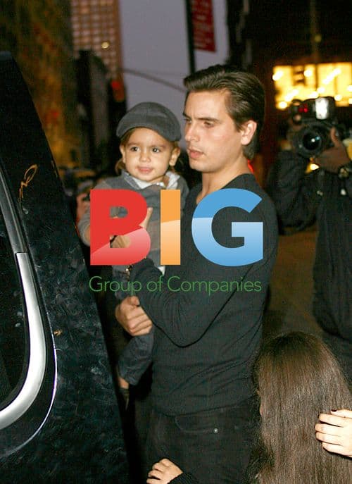 Kourtney Kardashian, Scott Disick, and son Mason leave NYC hotel